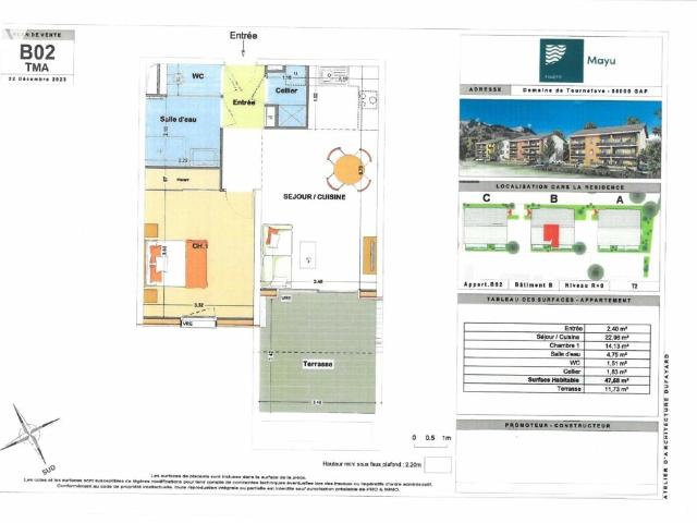 Appartement en vente à Gap, Provence Alpes Côte d'Azur, 192000€