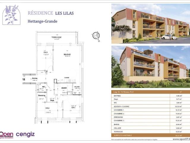 Appartement en Vente à Hettange Grande