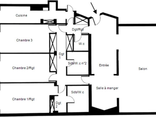 Appartement en vente à Paris 16e Arrondissement, Île de France, 1966 €