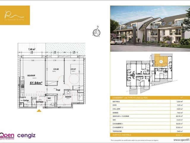 Appartement en Vente à Rettel