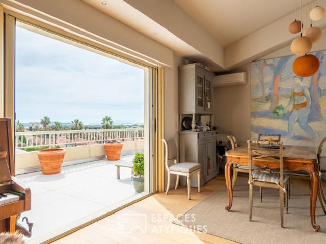 Appartement avec terrasse vue dégagée et mer