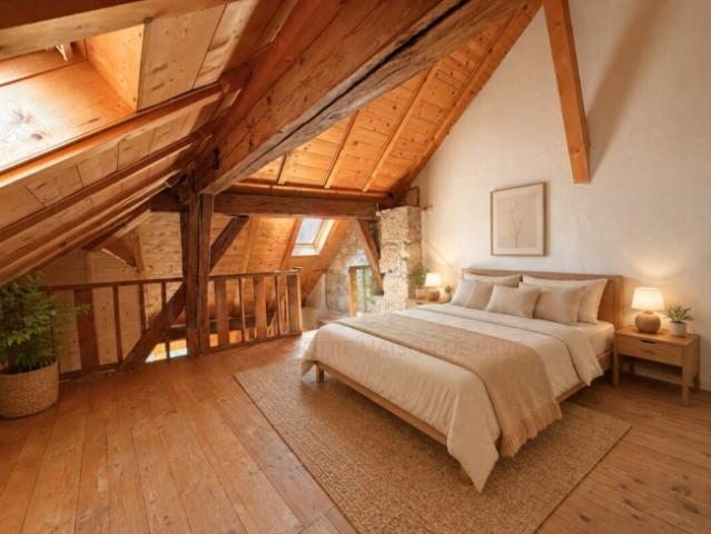 Appartement en Attique de 3 Pièces avec Cachet et Beaux Volumes au Coeur de Romainmôtier