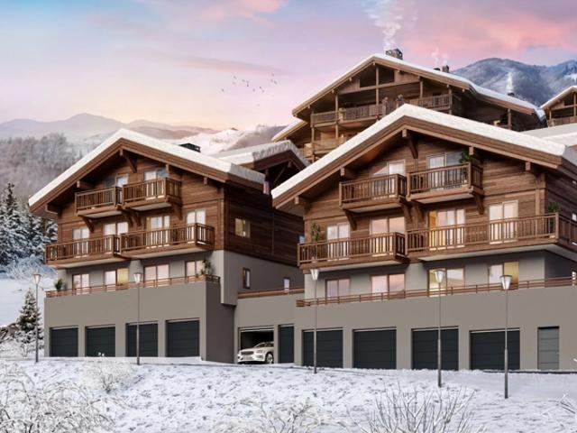 Appartement en duplex dans un chalet neuf au pied des pistes