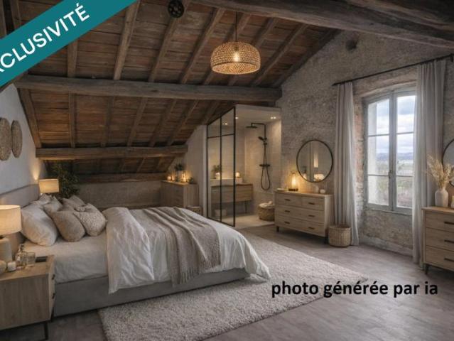 Appartement en duplex dans une petite copropriété avec parking