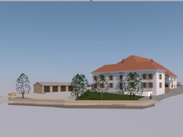 Appartement en duplex vendu brut à Fuans 64m² Fuans