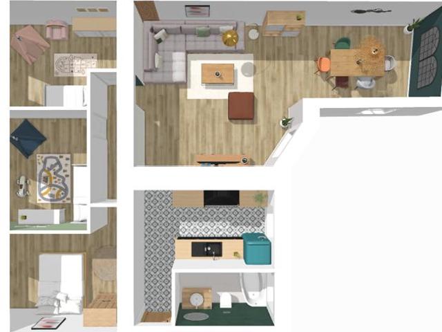 Appartement et Greniers à Rénover Entièrement