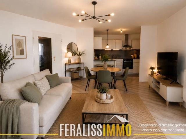 Appartement F3 avec balcon à 2 min de la gare !