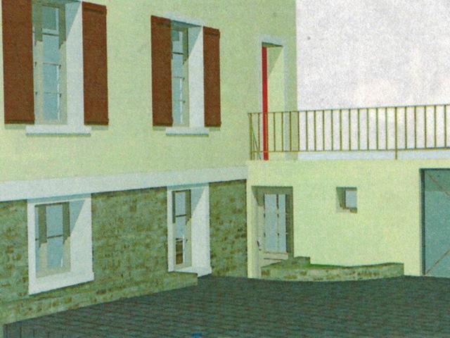 Appartement F1 en sous sol surélevé