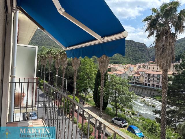 Appartement F2 au 3 ème étage avec ascenseur et cave 50m² Amélie les Bains Palalda