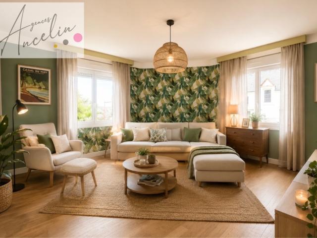 APPARTEMENT F4 DE 100 M2, EN CENTRE BOURG DE BEGANNE AVEC GRANDE TERRASSE ET GRENIER AMENAGEABLE