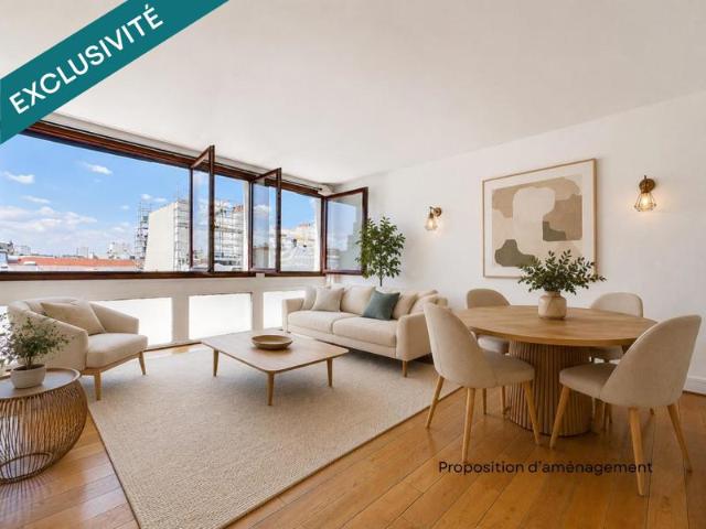 Appartement familial 3 chambres, étage élevé