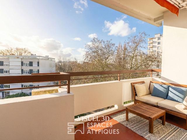 Appartement fonctionnel Ile de Nantes 3 pièce s balcon 64.85 m2 /4e avec ascenseur