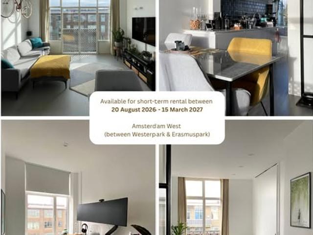 appartement for rent Amsterdam Between Westerpark and Erasmuspark