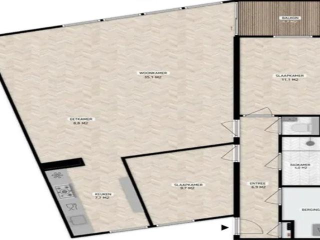 Appartement Halfrond in Rotterdam