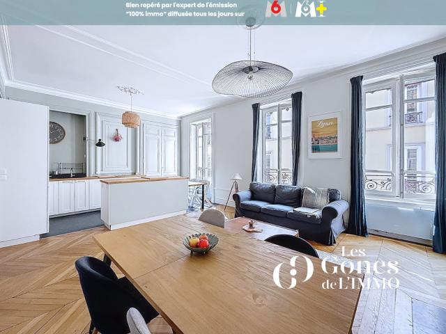 Appartement haussmannien rénové par architecte 4ᵉ étage avec ascenseur