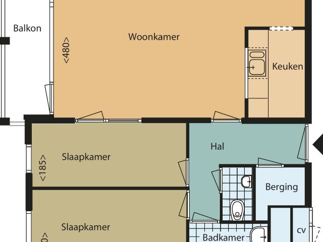 appartement in Tilburg, Anna Paulownahof