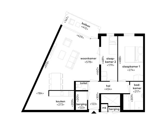 appartement in Tilburg, Anna Paulownahof