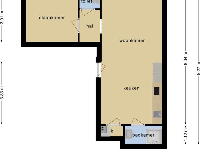 appartement in Tilburg, Goirkestraat