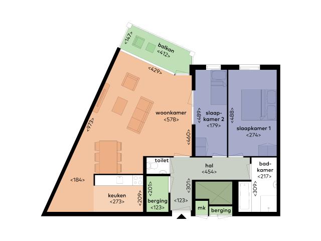 Appartement in Tilburg