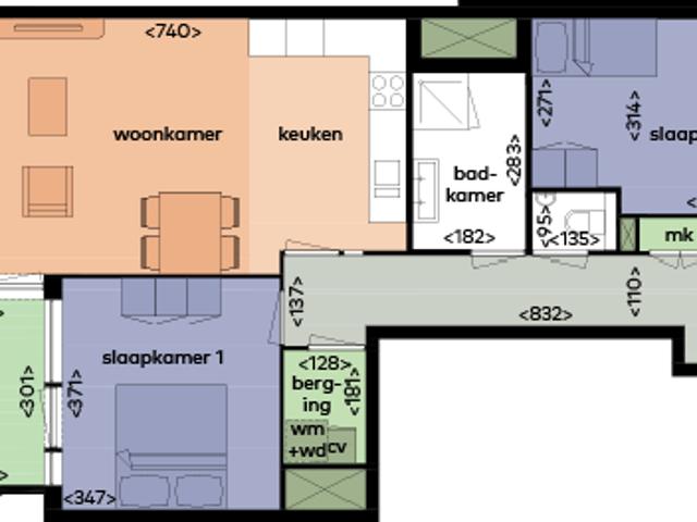 appartement in Utrecht, Luxemburgpromenade