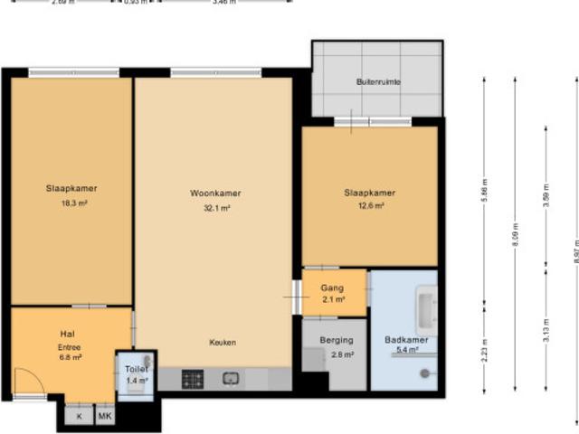 Appartement in Amsterdam