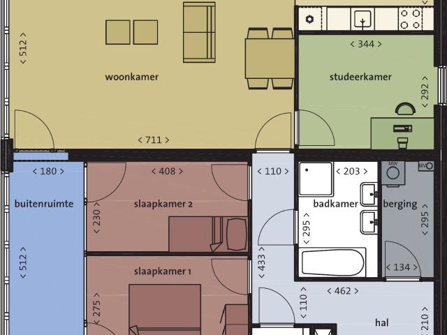 appartement in Amsterdam, Bijlmerdreef