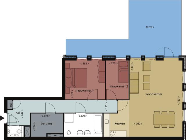 appartement in Breda, Terheijdenstraat