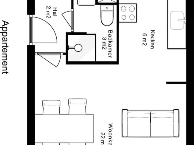 appartement in Den Haag, Javastraat