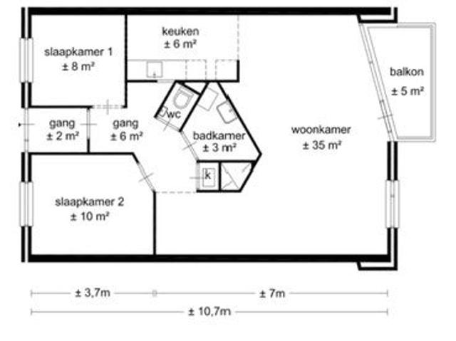 appartement in Eindhoven, Thaliastraat