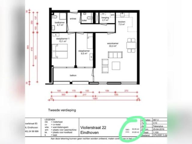 appartement in Eindhoven, Violierstraat