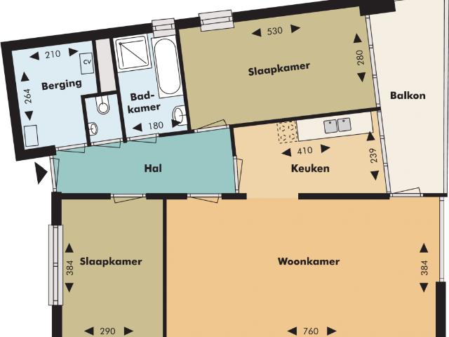 appartement in Rotterdam, Clazina Kouwenbergzoom