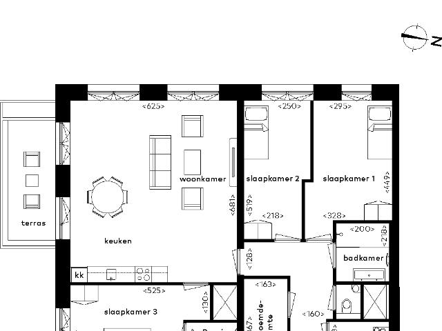 appartement in Rotterdam, Grote Beer