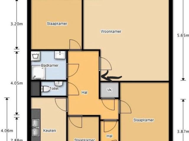 appartement in Rotterdam, Everaertstraat