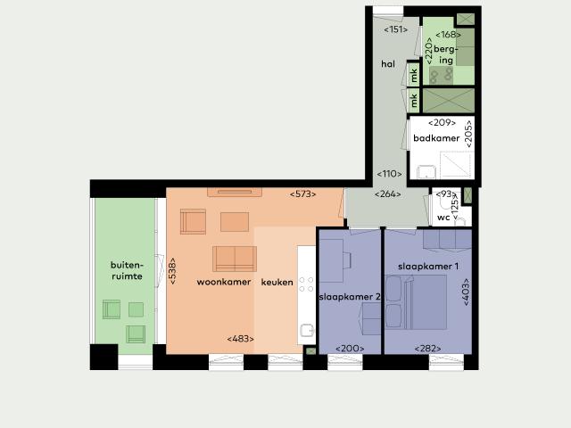 Appartement in 's Gravenhage