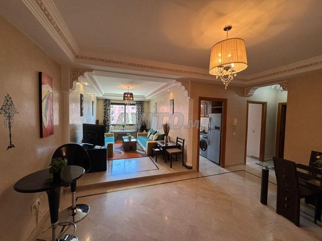 Appartement joliment meublé à louer à Guéliz