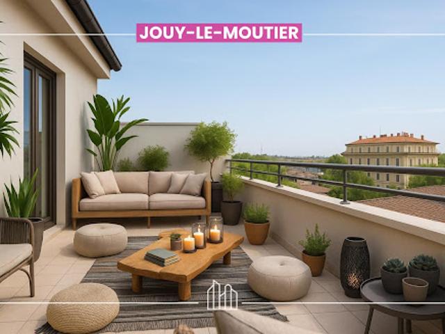Appartement Jouy le Moutier 3 pièces CENTRE VILLE PROCHE ECOLES