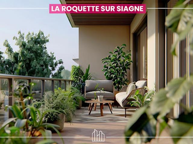 Appartement La Roquette sur Siagne 4 pièces JARDIN DE L'ABADIE