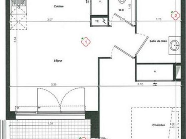 Appartement Loué – DPE B – Terrasse + 2 parkings