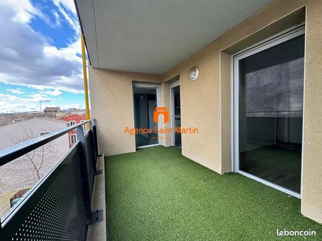 Appartement loué 3 pièces avec Terrasse et Stationnement