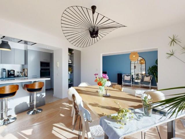 Appartement lumineux 4 chambres avec balcons et vue dégagée