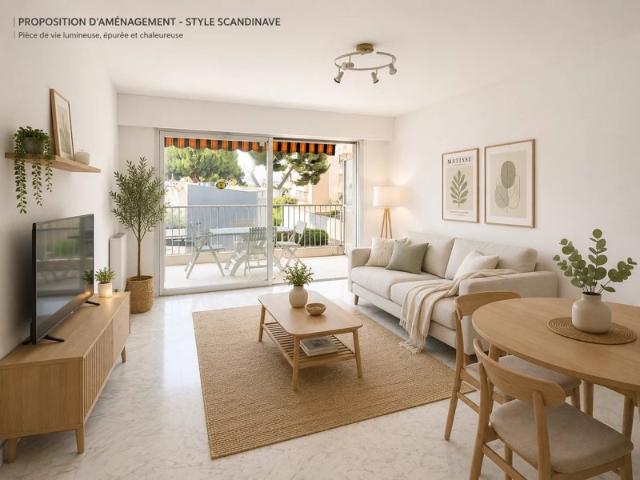 Appartement lumineux 3 pièces avec piscine à Le Port