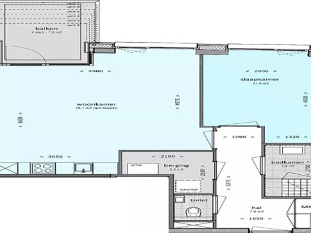 Appartement Maria Stuartplein in Den Haag