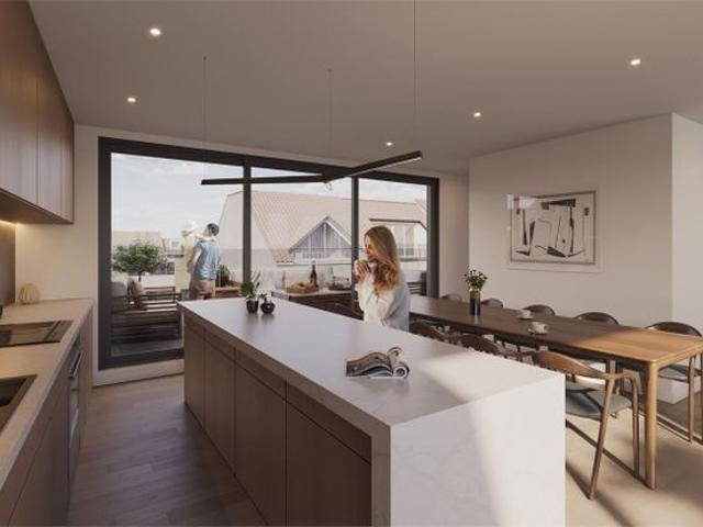 Appartement met 2 slaapkamers en terras nabij de zee
