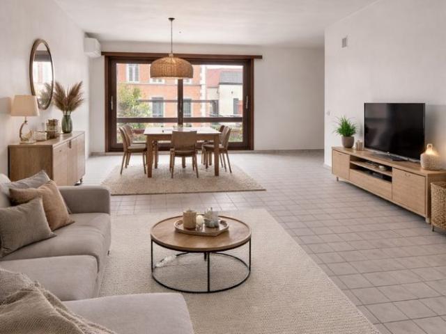Appartement met 2 slaapkamers en garage te huur in Bornem