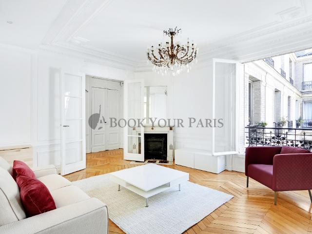 appartement meublé 2 chambres, 75m² paris 17ème 2500€ cc
