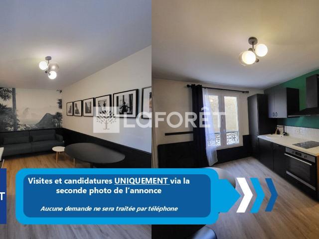Appartement meublé 2 pièces 29 m²