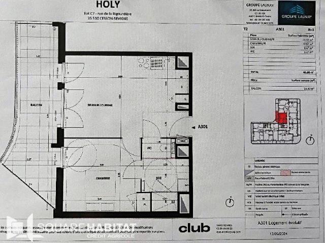 Appartement meublé 2 pièces 40 m²