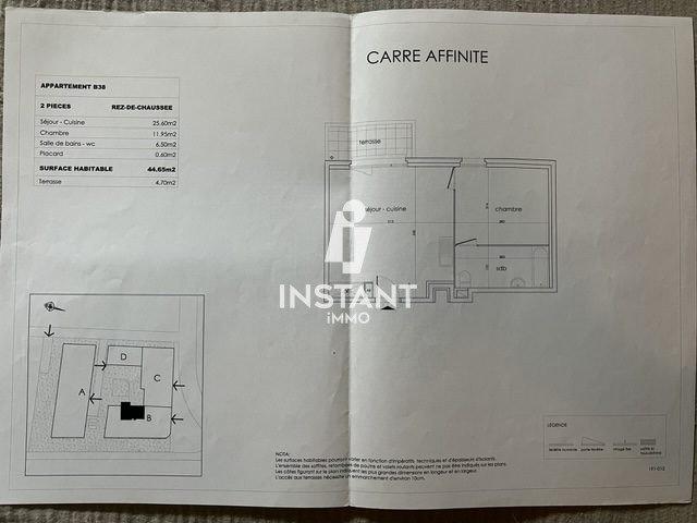 Appartement meublé 2 pièces 45 m²