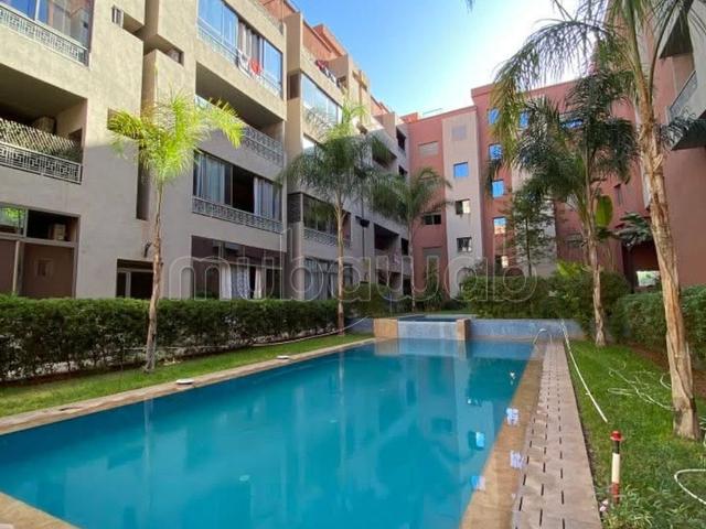 Appartement meublé à louer Long termeRoute de Casa Derrière McDonald'sRésidence sécurisée avec piscine