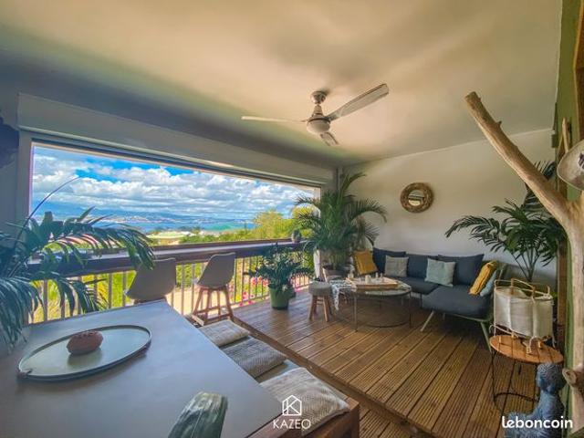 Appartement meublé avec vue mer – Anse Mitan, à 2 min de la plage